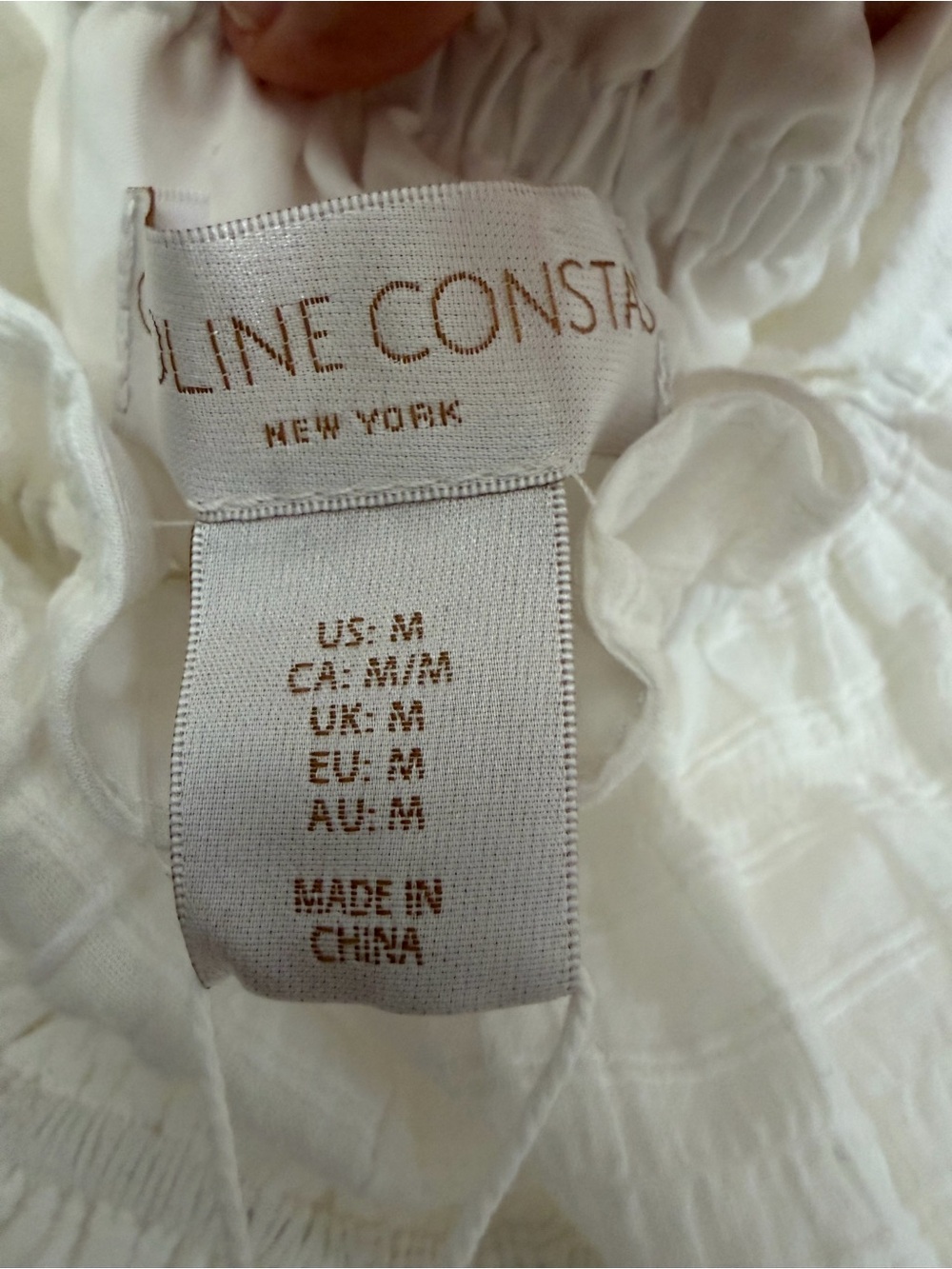 Caroline Constas White Strapless Ruffle Peplum Top - Picture 3 of 5